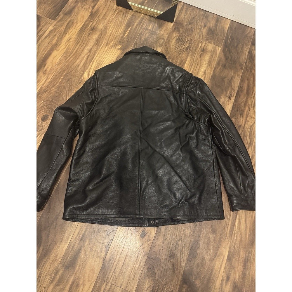 Vintage Wilson's Men's Leather Zip Up Jacket Black Size XL - Picture 2 of 7